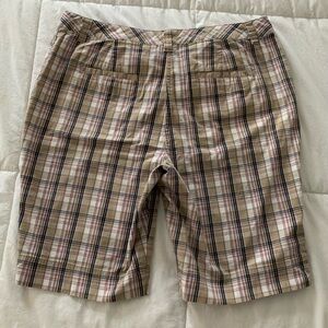 KIM ROGERS  Plaid Shorts fit like 14-GUC